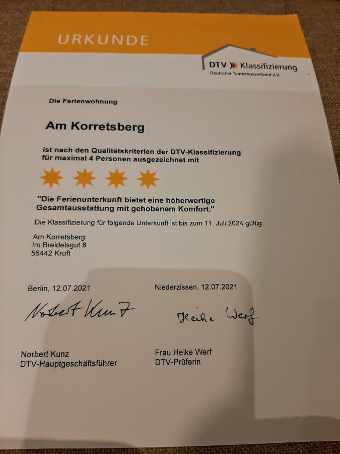 Ferienwohnung Am Korretsberg Kruft Екстериор снимка
